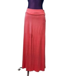Azules Salmon Pink Maxi Skirt Size Large Women's